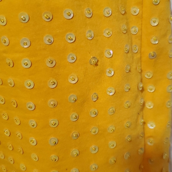 Yellow Sequined top. - Picture 8 of 8